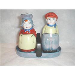 NORITAKE LUSTERWARE BOY & GIRL CREAM & SUGAR #1692433