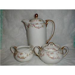 NIPPON CHOCOLATE POT, CREAM & SUGAR - MARKED #1692442