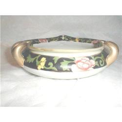 NIPPON VINTAGE 3 HANDLED SCENIC BOWL - SIGNED #1692448