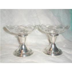 PAIR OF GORHAM STERLING & CRYSTAL #1692466