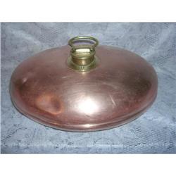 Antique Copper & Brass Bed Warmer From Germany #1692489