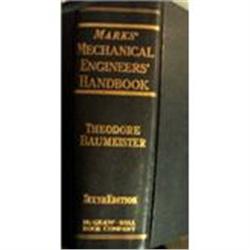 Mark's Mechanical Engineers' Handbook 6th Edtn #1692504