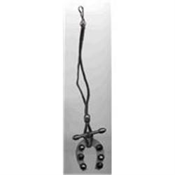 Jet Horse Shoe Velvet Ribbon Hook Jet Beads Bar#1692547