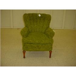 Overstuffed green chair #1692556