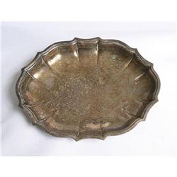 Antique Hallmarked Chippendale Silver tray #1692683