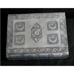 Estate Hand Hammered "India Silver" Jewelry Box#1692694