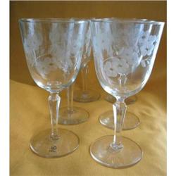 Libbey Rock Sharpe Crystal Water Glasses-6 #1692712