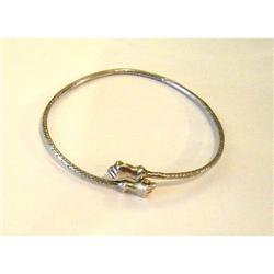 Antique Sterling Silver Bangle Bracelet #1693587