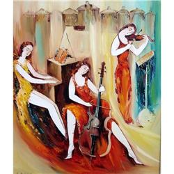 H ARSHAKYAN MARVELLOUS ORIGINAL OIL PAINTING #1708990