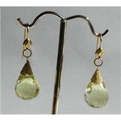 22K Topaz Earrings #1709040