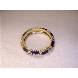 Estate 18K YG Enameled Hidalgo Designer Ring #1709334