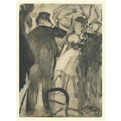 Degas soft-ground off-center Etching #1709355