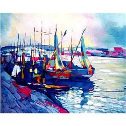 Simbari, Port Joly, Seascape, Hand Signed #1709373