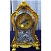 Image 1 : Clock in French Champleve and Dore Bronze #1722548