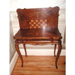 Marquetry Game Table C.1900 Louis XV #1722579