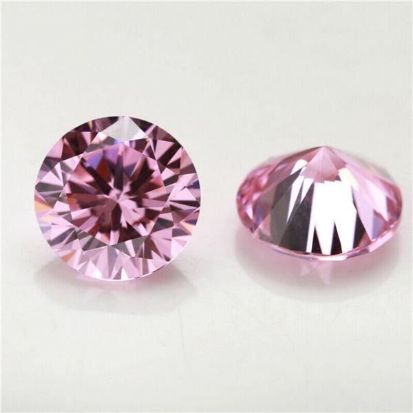 Stunning Brilliant Pink Lab Diamond 8.00 MM - VVS