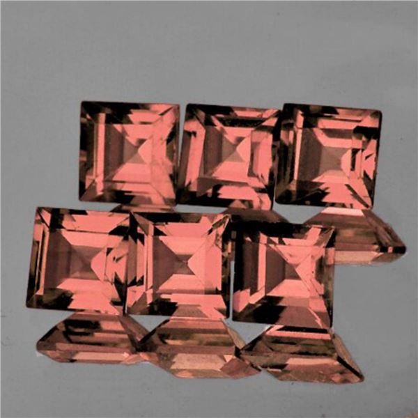 Natural Gold Pink Tourmaline 6 Pcs{Flawless-VVS1}