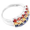 Image 3 : Natural MULTI COLOR SAPPHIRE Ring