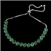 Image 2 : Natural 6x4mm Top Rich Green Emerald Bracelet