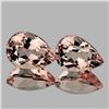 Image 1 : Natural Peach Pink Morganite Pair [Flawless-VVS]
