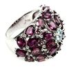 Image 3 : Natural Pink Raspberry Rhodolite Garnet Ring