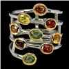 Image 1 : Natural Multi-Color Sapphire Ring