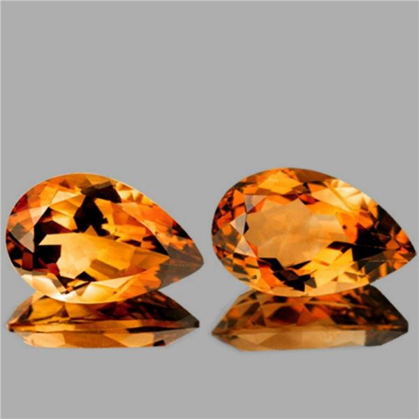 Natural Intense Golden Orange Citrine {Flawless-VVS1}