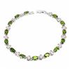 Image 1 : Natural  Chrome Diopside  & Sapphire Bracelet