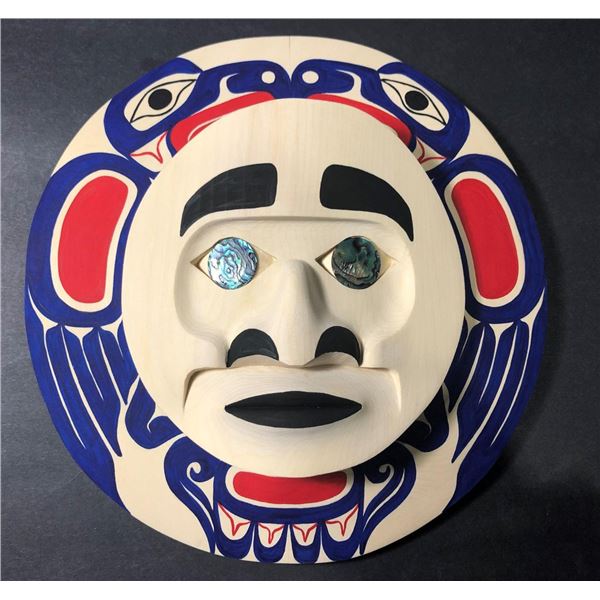 West Coast Native Moon Mask with Eagle Spirit