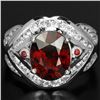 Image 1 : NATURAL RED SPESSARTITE GARNET Ring