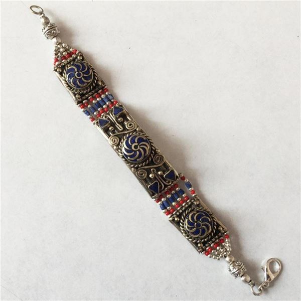 Tibet Hand Made Lapiz Lazuli Bracelet