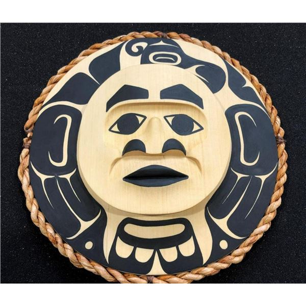 West Coast Native Moon Mask with Thunderbird Spirit