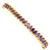 Image 1 : Natural Marquise 6x3mm Purple Amethyst Bracelet