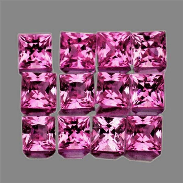 Natural Pink Sapphire 12 Pcs [IF-VVS]