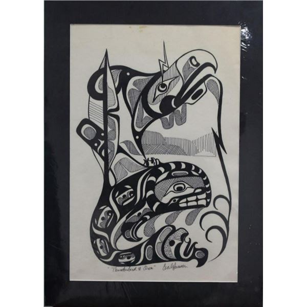 West Coast Native Original Thunderbird & Orca Painting