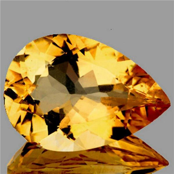 NATURAL GOLDEN YELLOW CITRINE 15x10 MM [FLAWLESS-VVS]