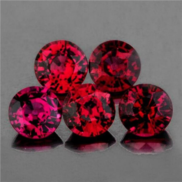 Natural Burma Red Spinel 5 Pcs {Flawless-VVS}