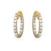 Image 1 : Natural 3.43 CTW Diamond Earrings 14K Yellow Gold - REF-371X7T
