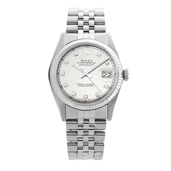 Rolex Pre-owned 36mm Mens Silver Stainless Steel