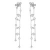 Image 1 : Natural 0.94 CTW Diamond Earrings 14K White Gold - REF-85Y5N