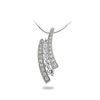 Natural 0.50 CTW Diamond Necklace 14K White Gold - REF-67Y5N