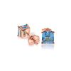 Genuine 1.75 ctw Blue Topaz Earrings 14KT Rose Gold - REF-24V3W