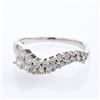 Image 1 : Natural 0.50 CTW Diamond Ring 14K White Gold - REF-54M2F