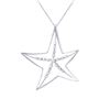 Image 1 : Natural 0.39 CTW Diamond Necklace 18K White Gold - REF-91Y8N