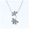 Image 1 : Natural 0.28 CTW Diamond Necklace 14K White Gold - REF-36Y2N