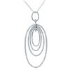 Image 1 : Natural 1.03 CTW Diamond Necklace 14K White Gold - REF-165Y6N
