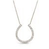 Image 1 : Natural 0.75 CTW Diamond Necklace 14K Yellow Gold - REF-90X9T