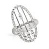 Image 1 : Natural 0.67 CTW Diamond Ring 18K White Gold - REF-145F8M