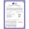 Image 2 : Genuine 4.3 ctw Peridot & Pearl Earrings 14KT White Gold - REF-48X3M