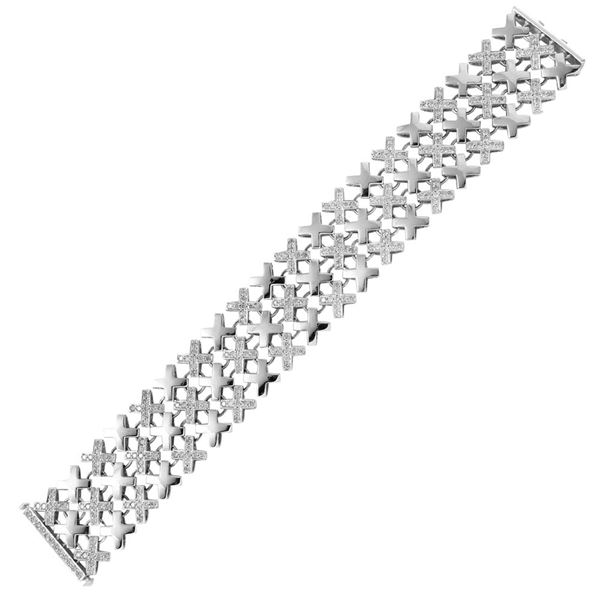 Natural 4.20 CTW Diamond Bracelet 14K White Gold - REF-527N4Y